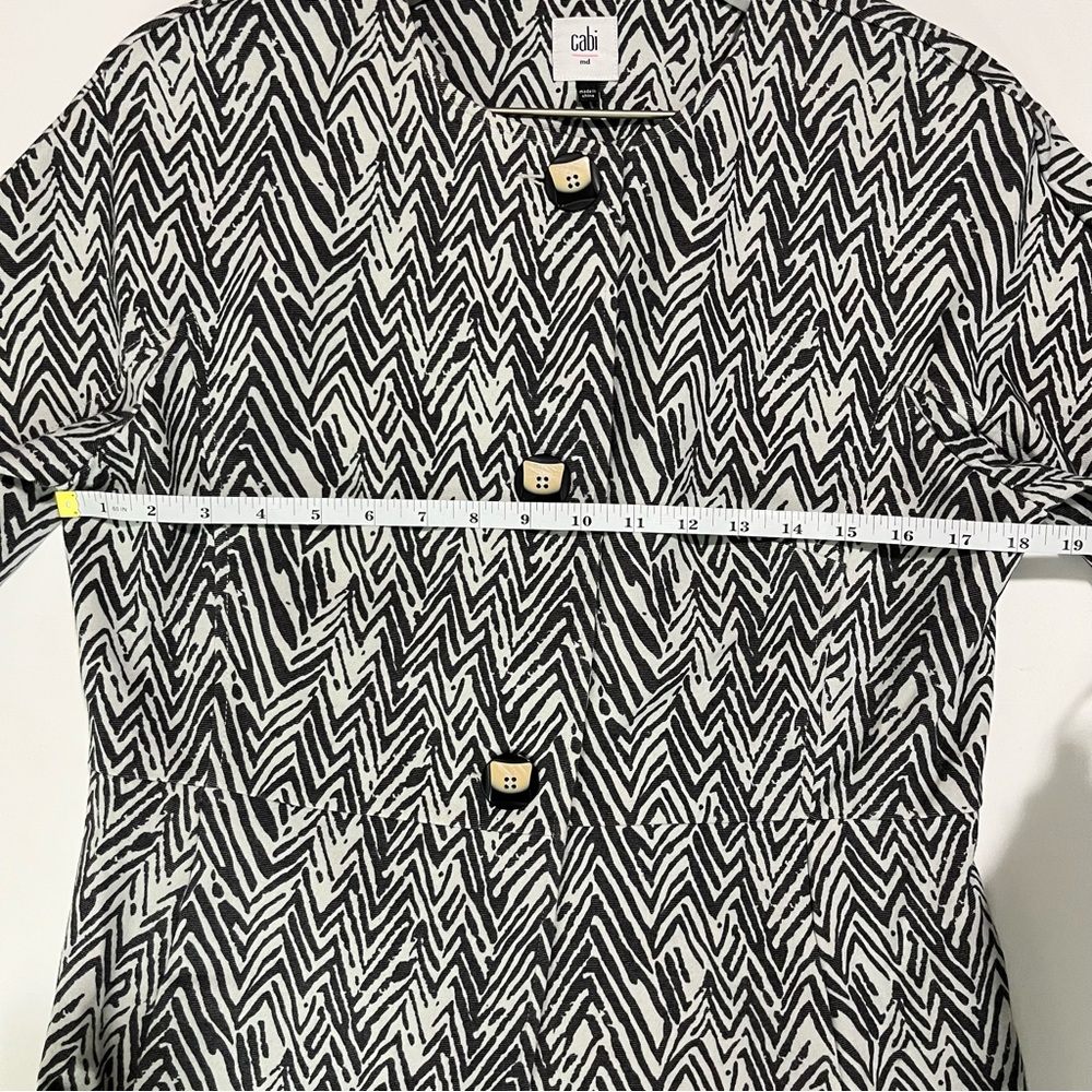 Cabi Zig Zag Ponte Knit Jacket style #3034 - Picture 6 of 11